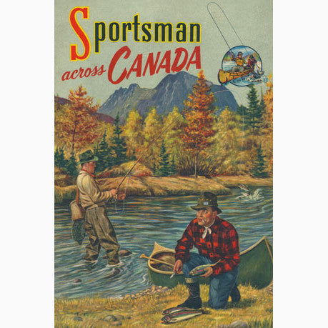 Classic Sportsman: Fly Fishing, Vintage Poster - Premium 100  Piece Jigsaw Puzzle for Adults : Toys & Games